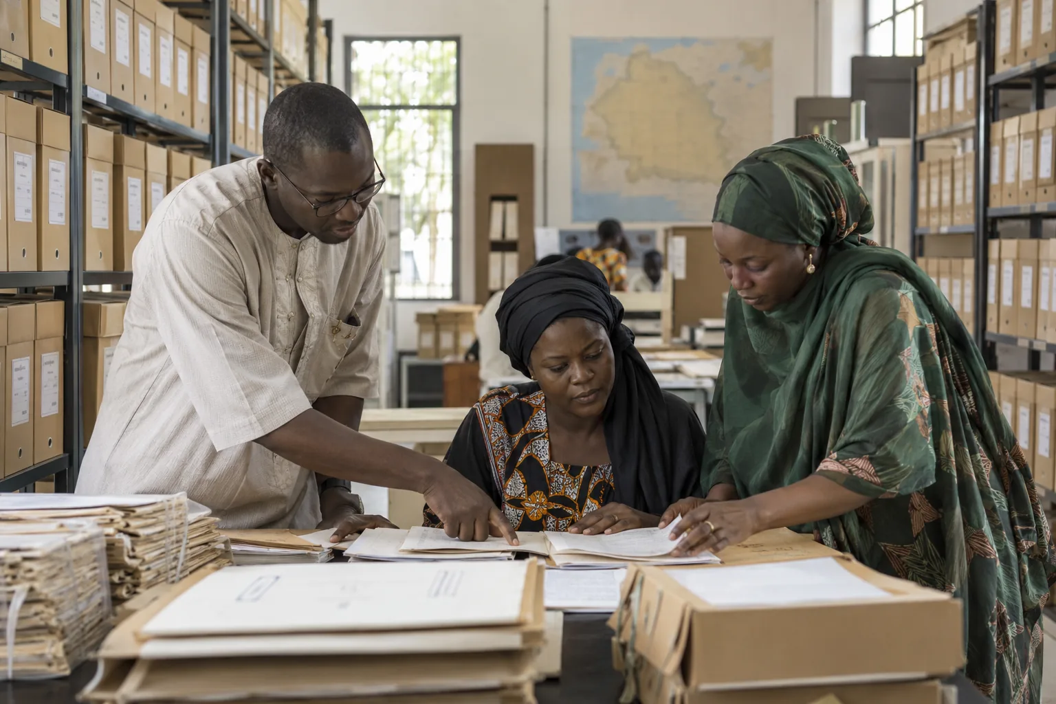 Coopération archivistique en Afrique (illustration)
