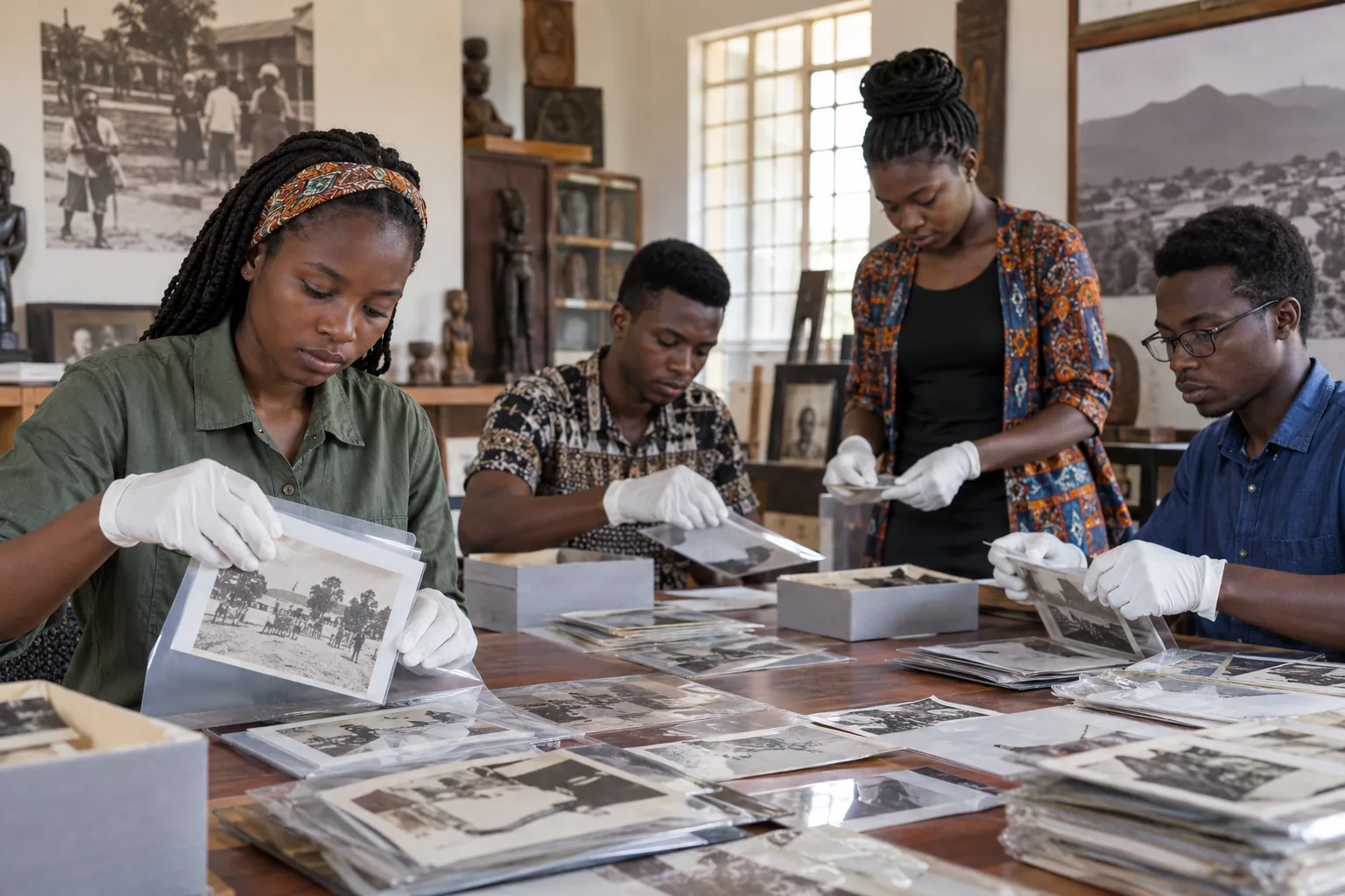 Volontariat pour la mémoire africaine (illustration)
